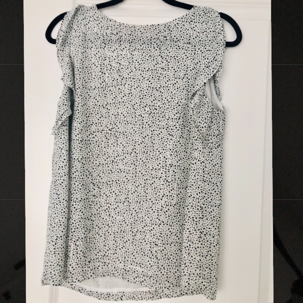 Black and white blouse